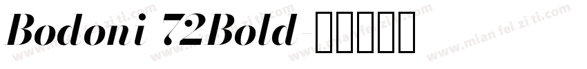 Bodoni 72Bold字体转换